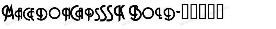 MacedonCapsSSK Bold字体转换